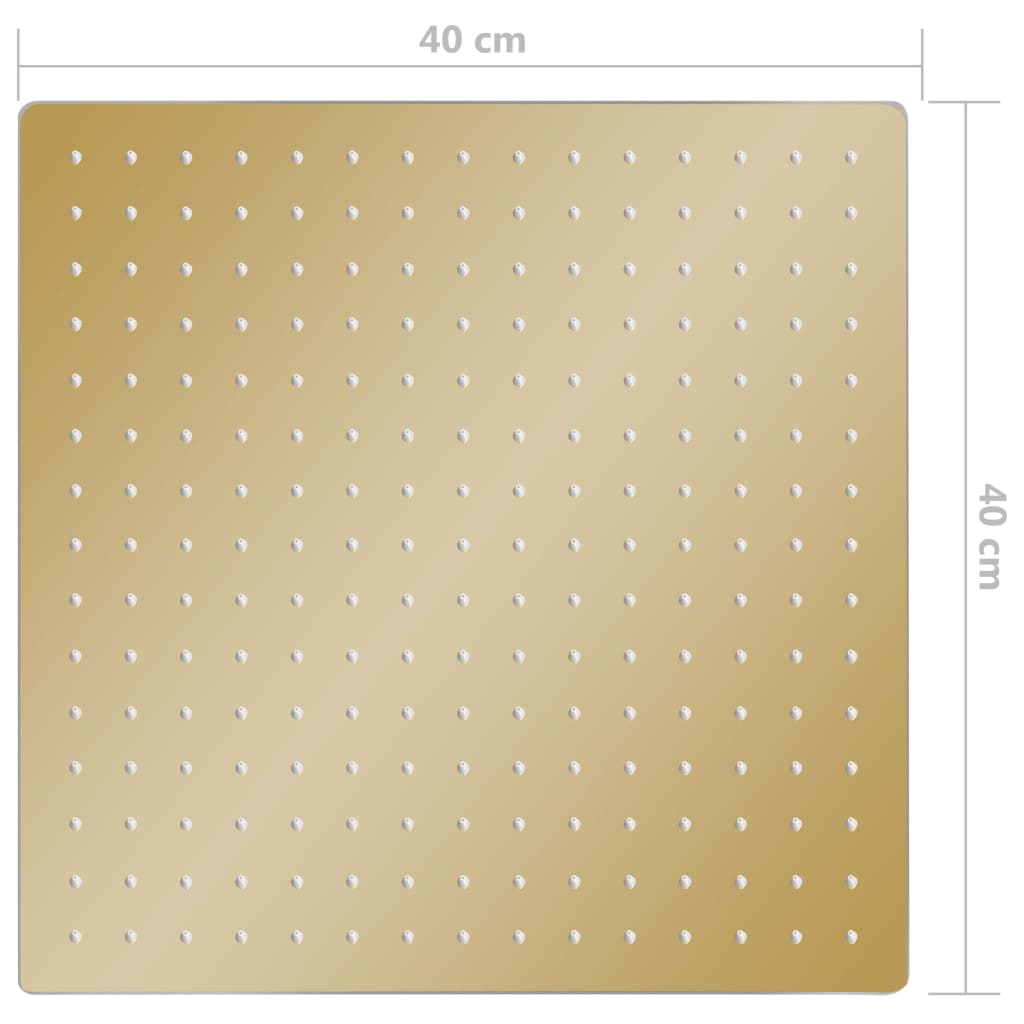 Regendouchekop rond 20 cm roestvrij staal zwart