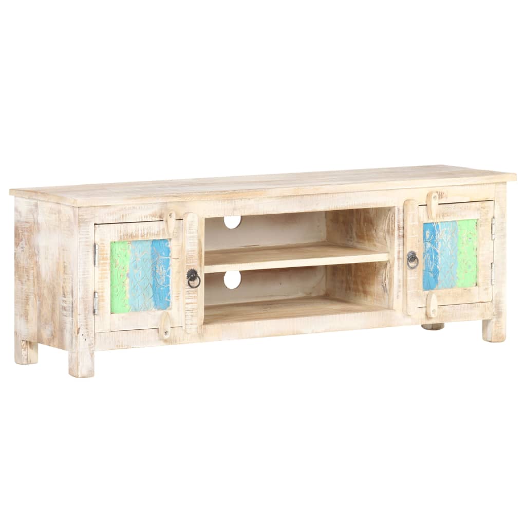 Tv-meubel 120x30x40 cm ruw mangohout