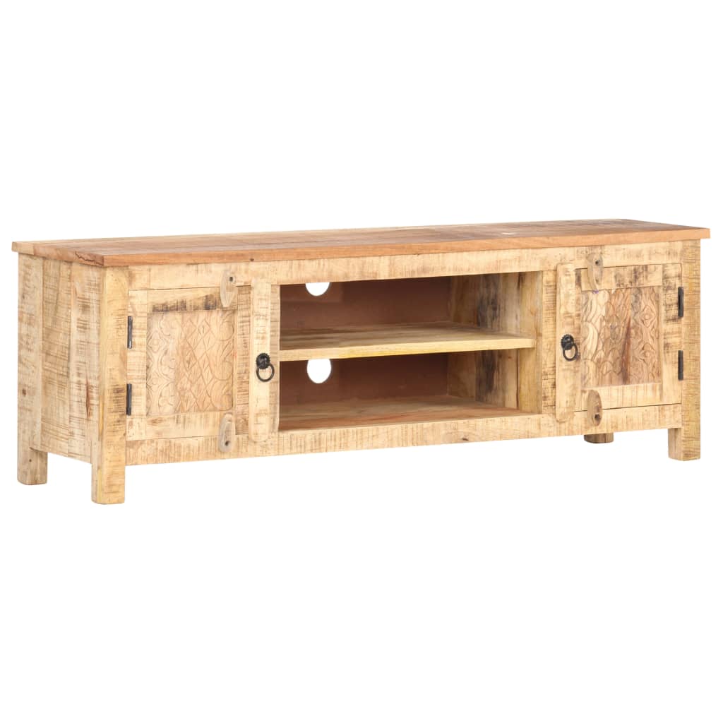 Tv-meubel 120x30x40 cm ruw mangohout