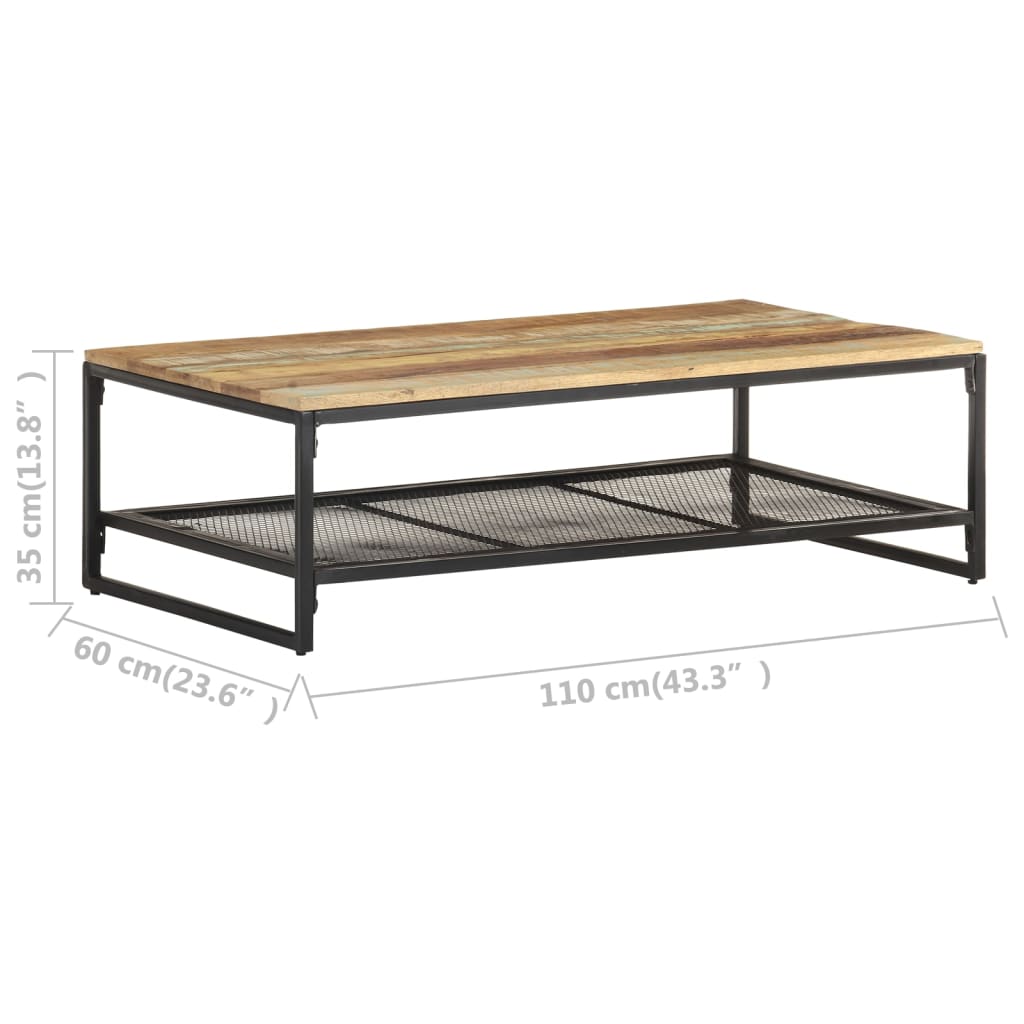 Salontafel 110x60x35 cm massief acaciahout