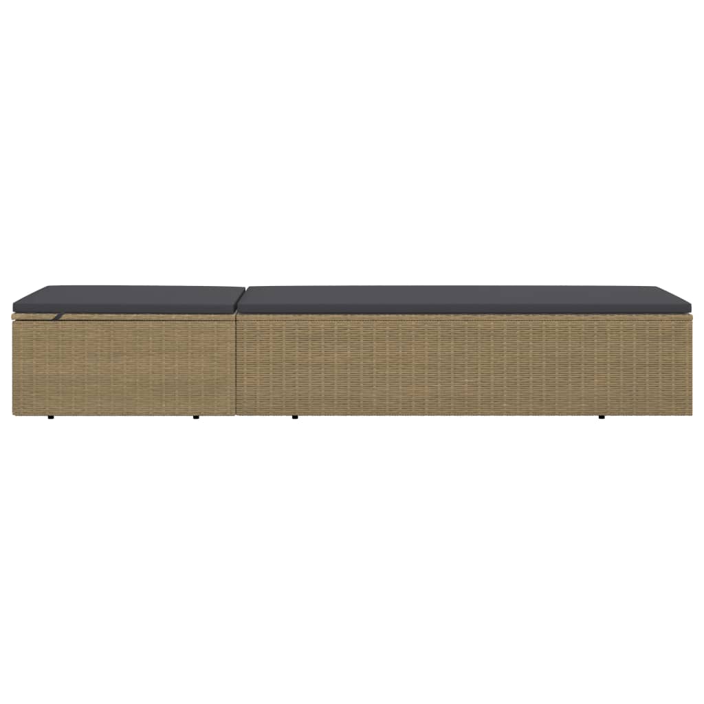 Ligbed poly rattan