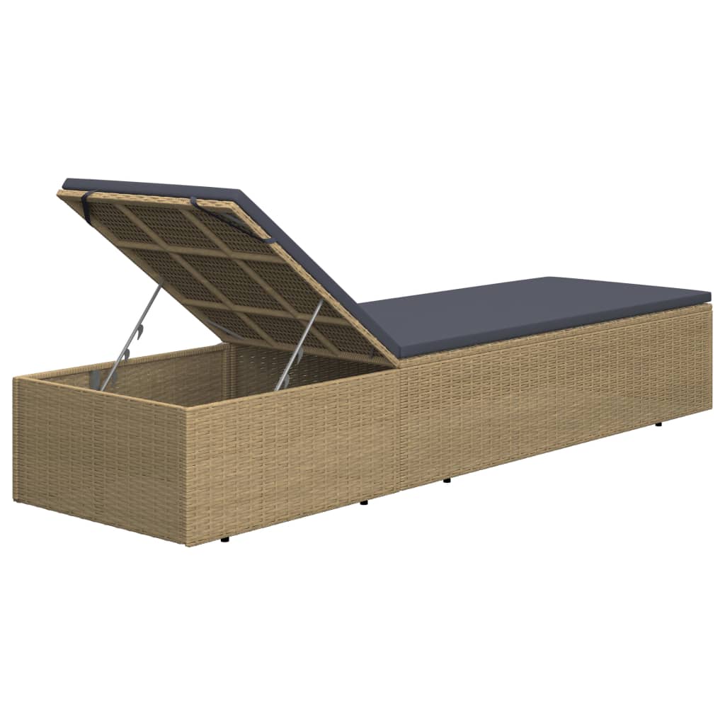 Ligbed poly rattan