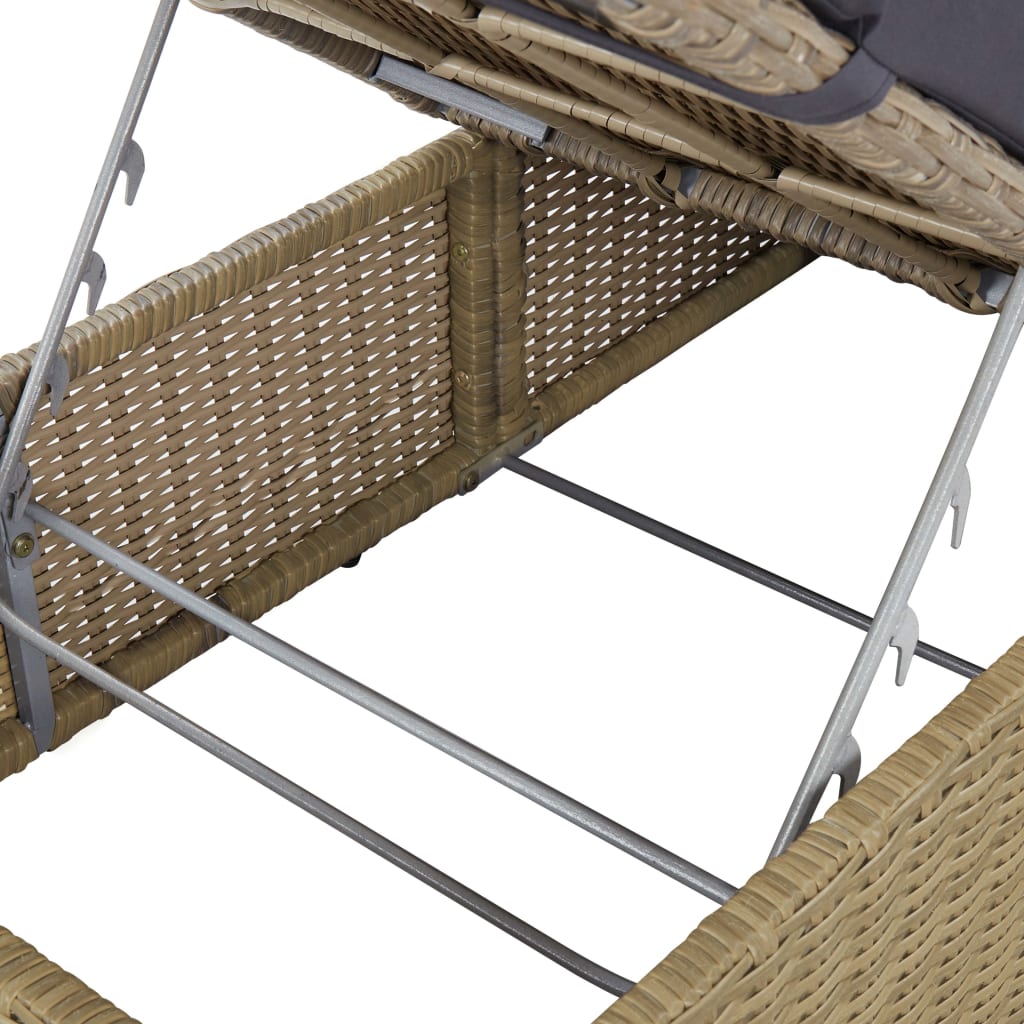 Ligbed poly rattan