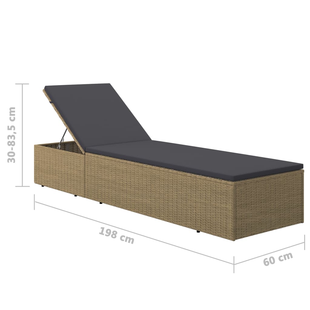 Ligbed poly rattan