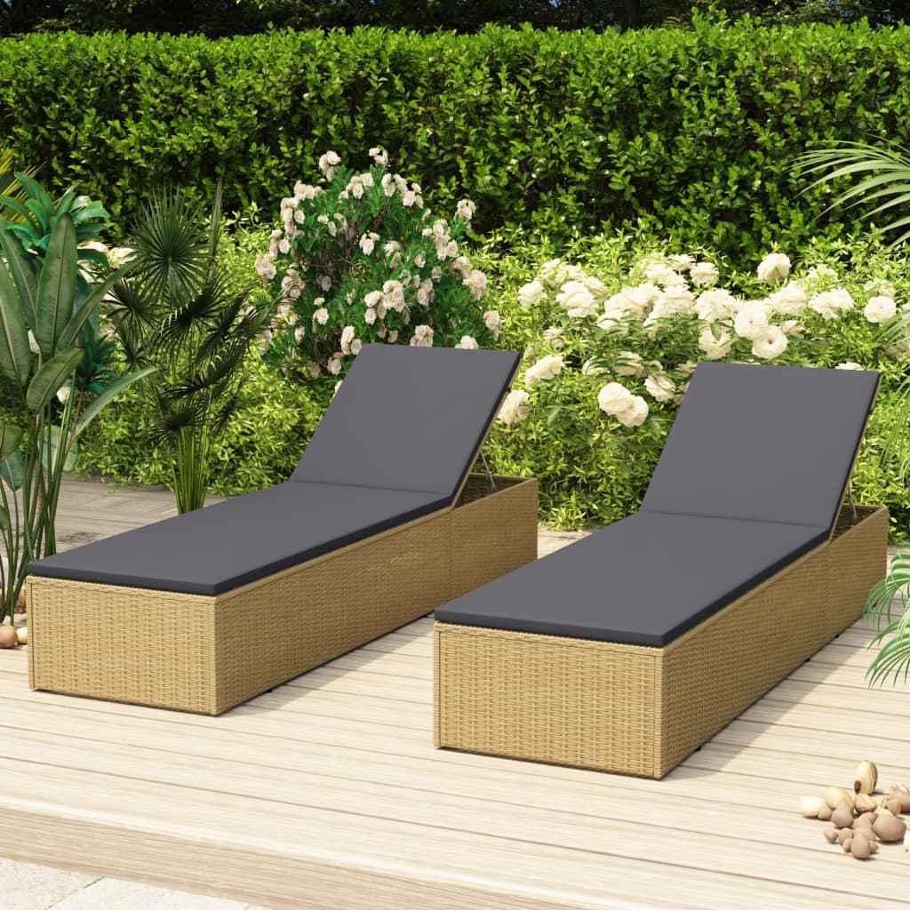 Ligbed poly rattan