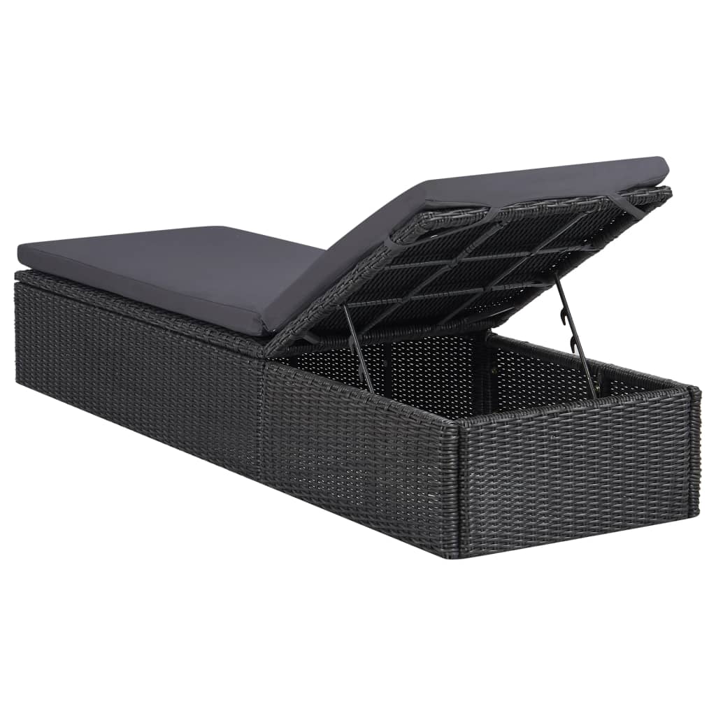 Ligbed poly rattan