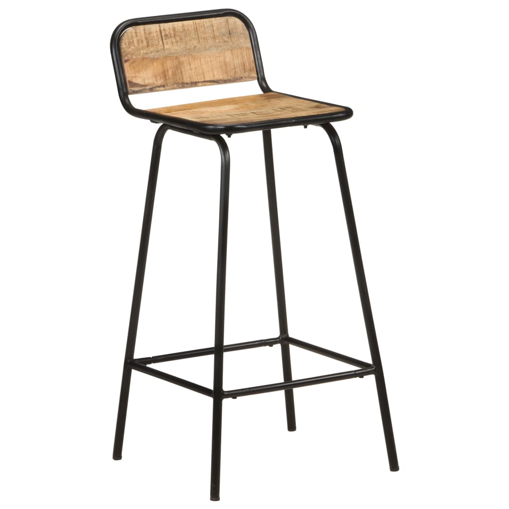 Barstoelen 4 st massief gerecycled hout