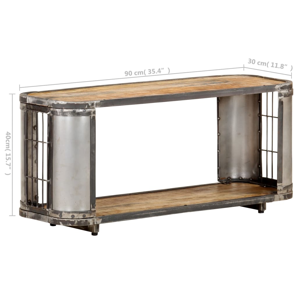 Tv-meubel 90x30x40 cm massief mangohout