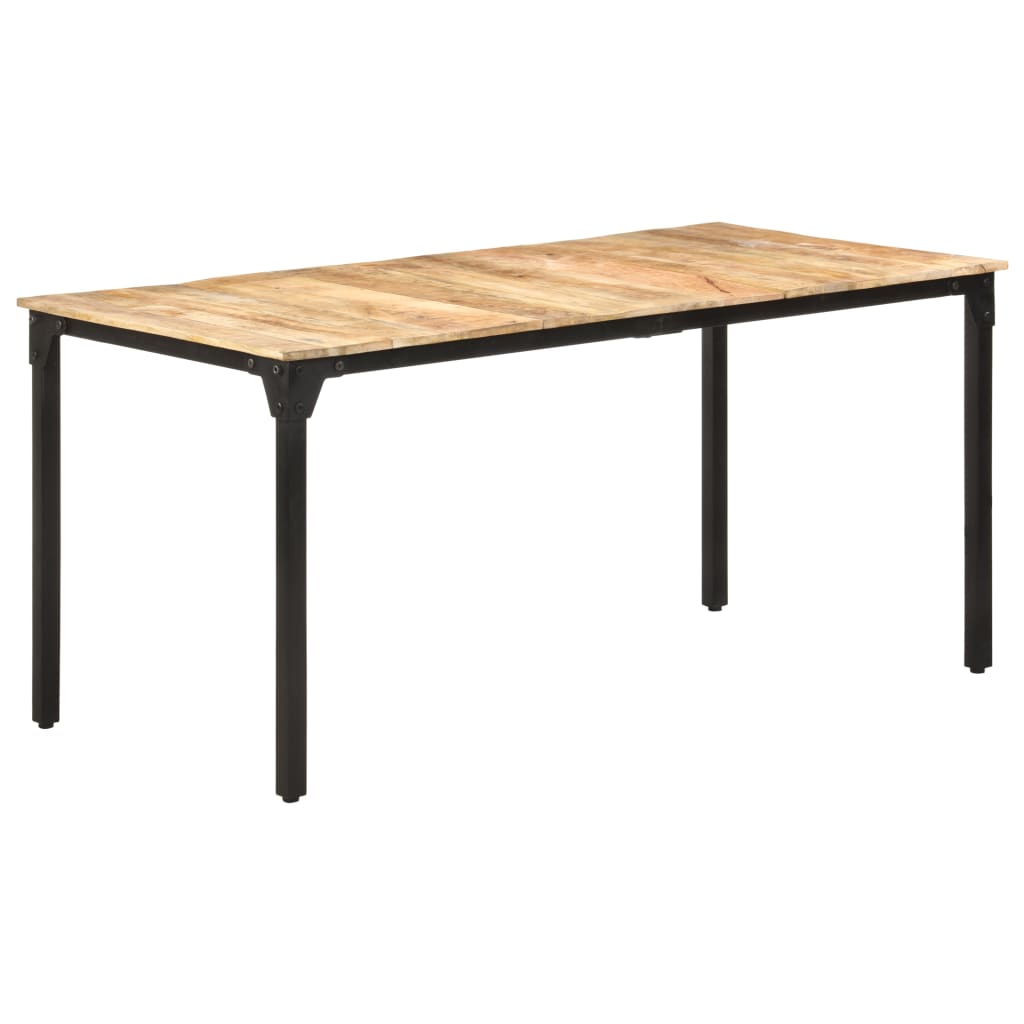 Eettafel 220x100x76 cm ruw mangohout