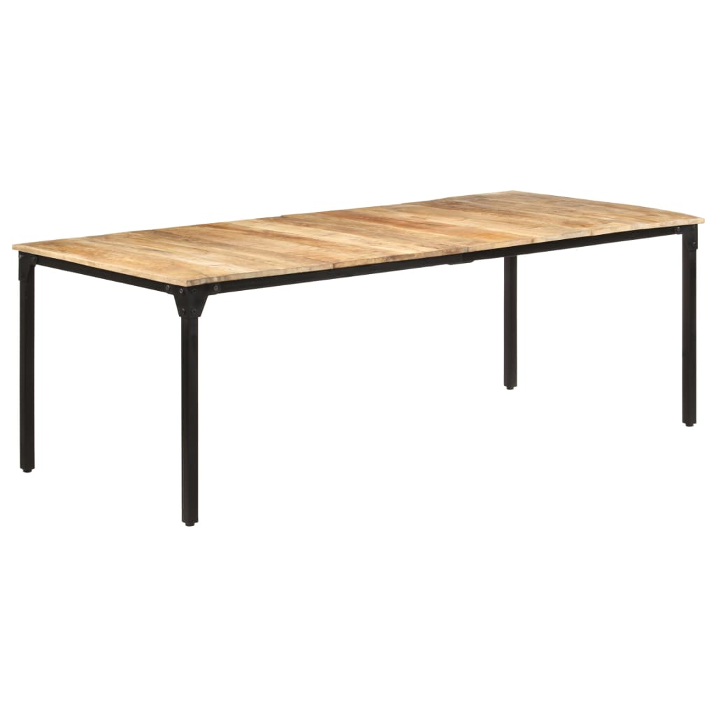 Eettafel 220x100x76 cm ruw mangohout