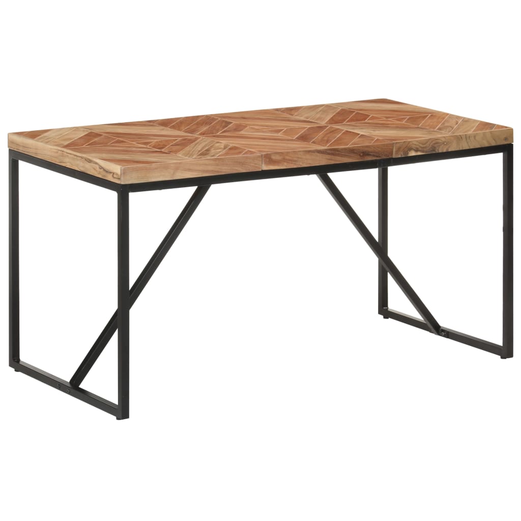 Eettafel 120x60x76 cm massief acaciahout en mangohout