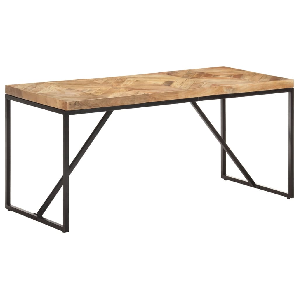 Eettafel 140x70x76 cm massief acaciahout en mangohout