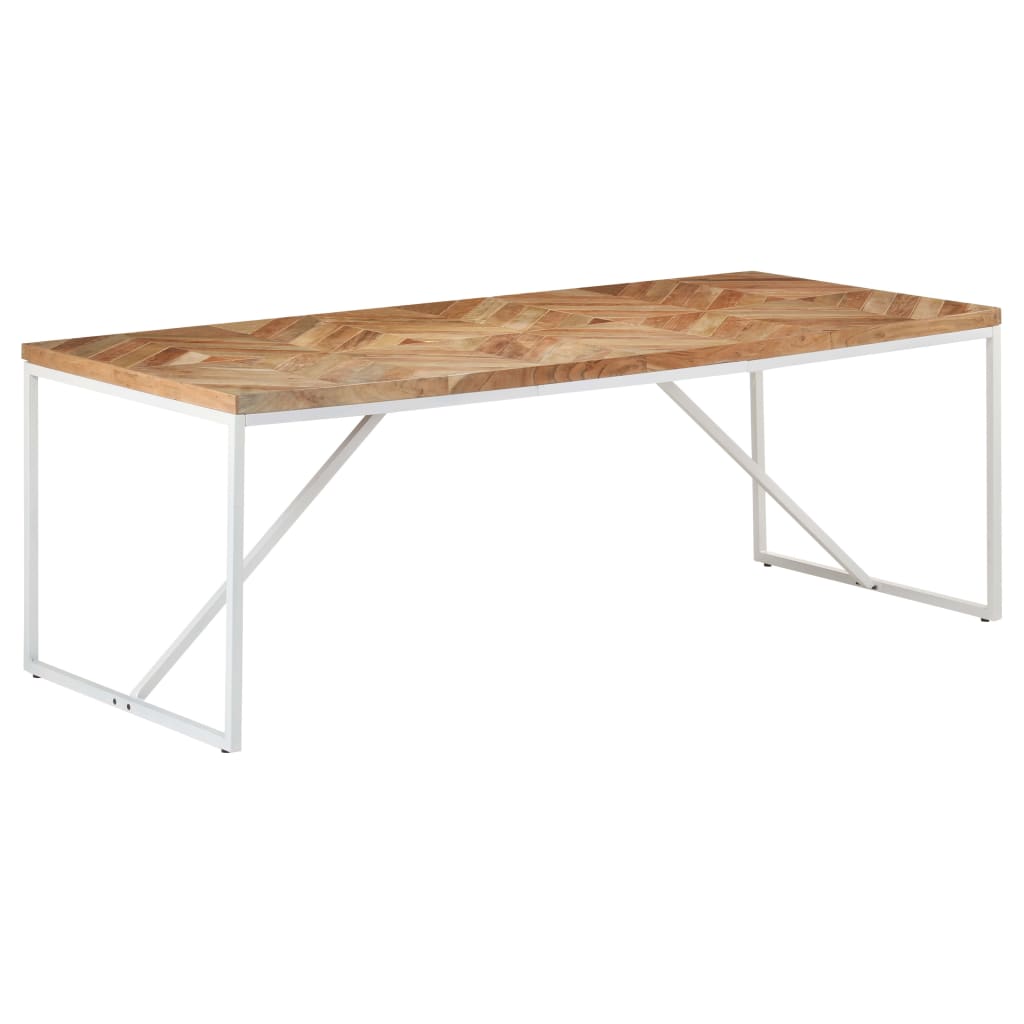 Eettafel 120x60x76 cm massief acaciahout en mangohout