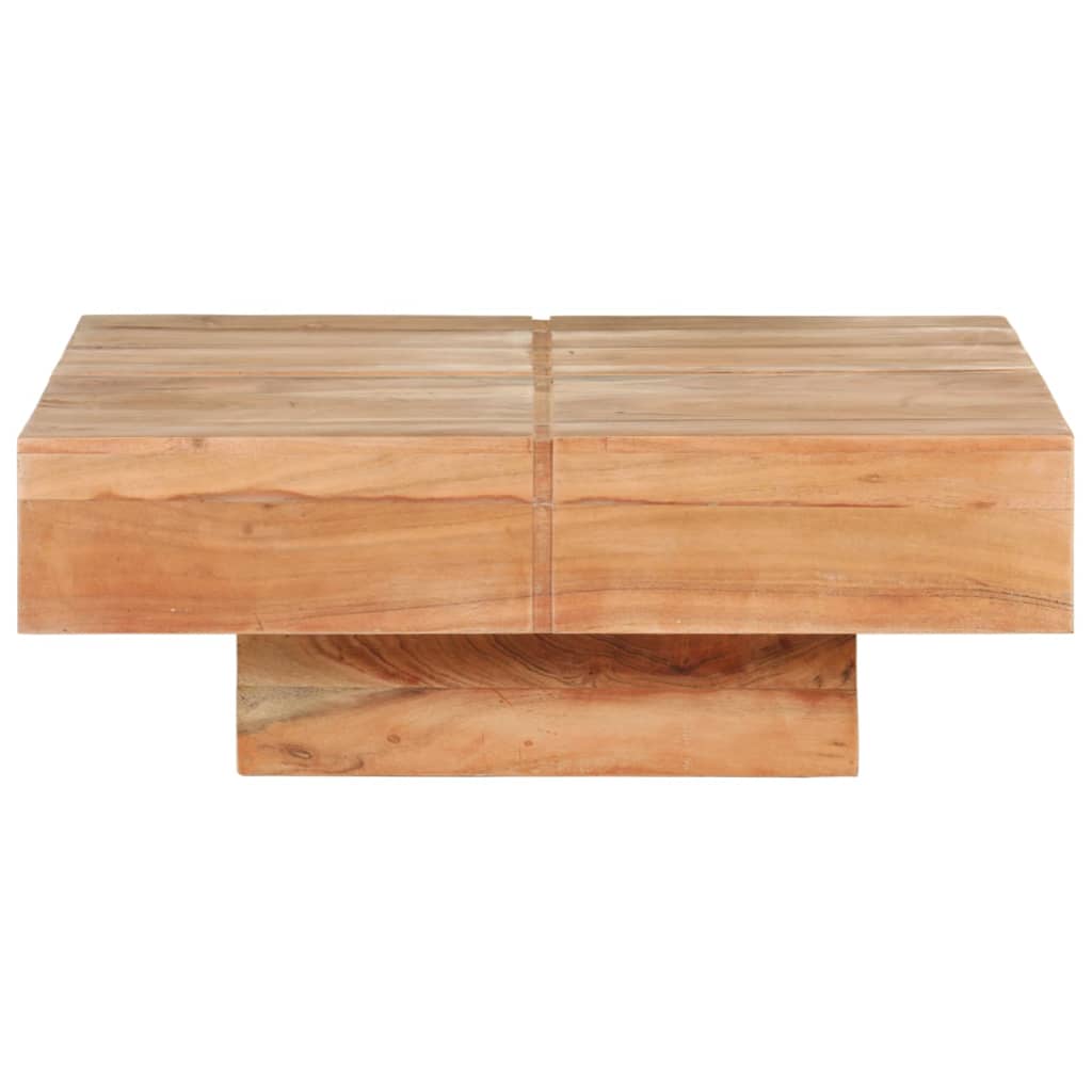 Salontafel 80x80x28 cm massief gerecycled hout