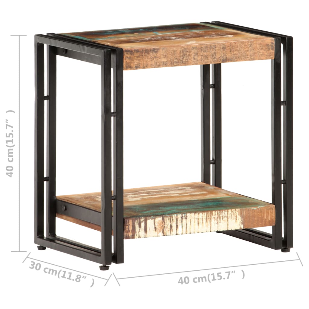 Bijzettafel 40x30x40 cm massief acaciahout