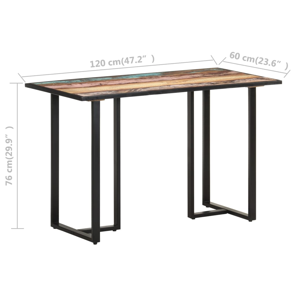 Eettafel 160 cm massief gerecycled hout