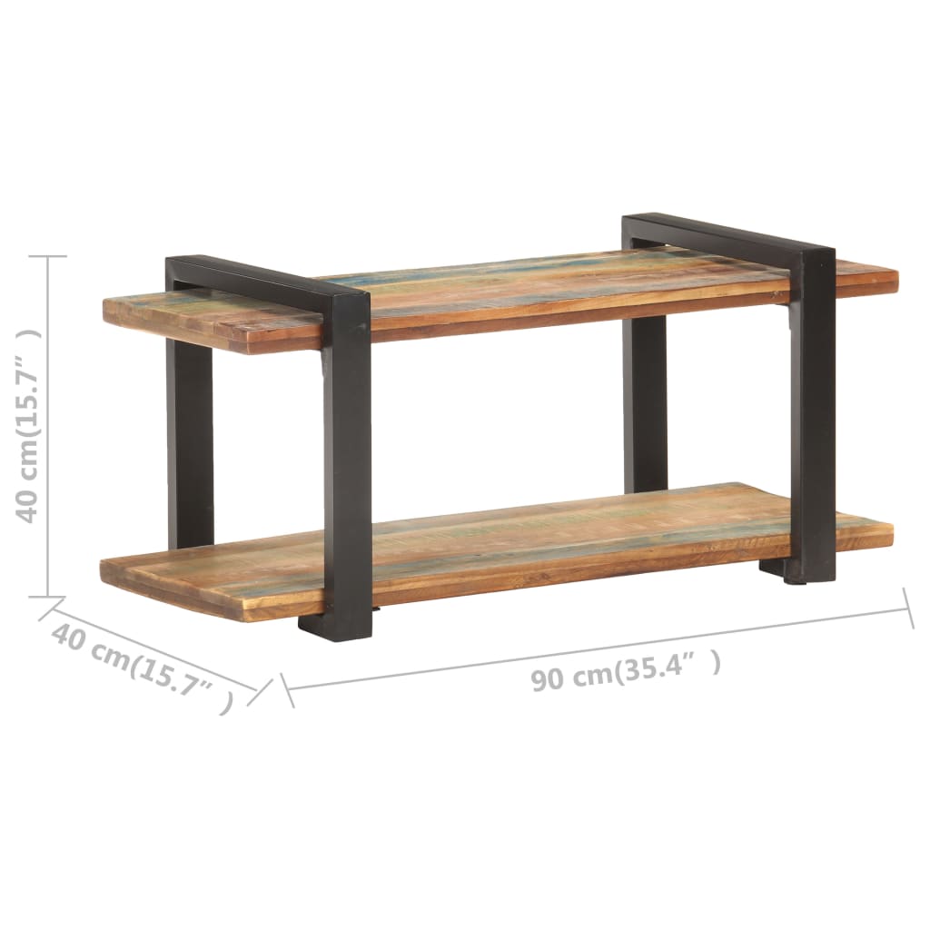 Tv-meubel 90x40x40 cm ruw mangohout