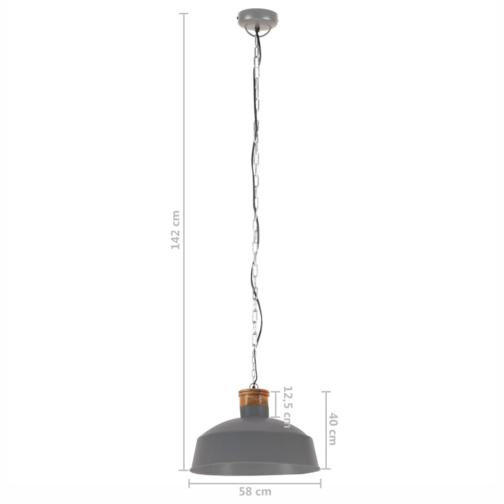 Hanglamp industrieel E27 32 cm