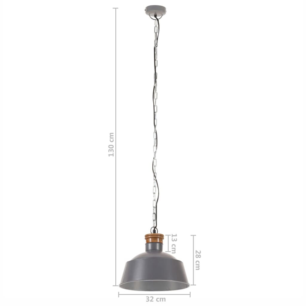 Hanglamp industrieel E27 32 cm