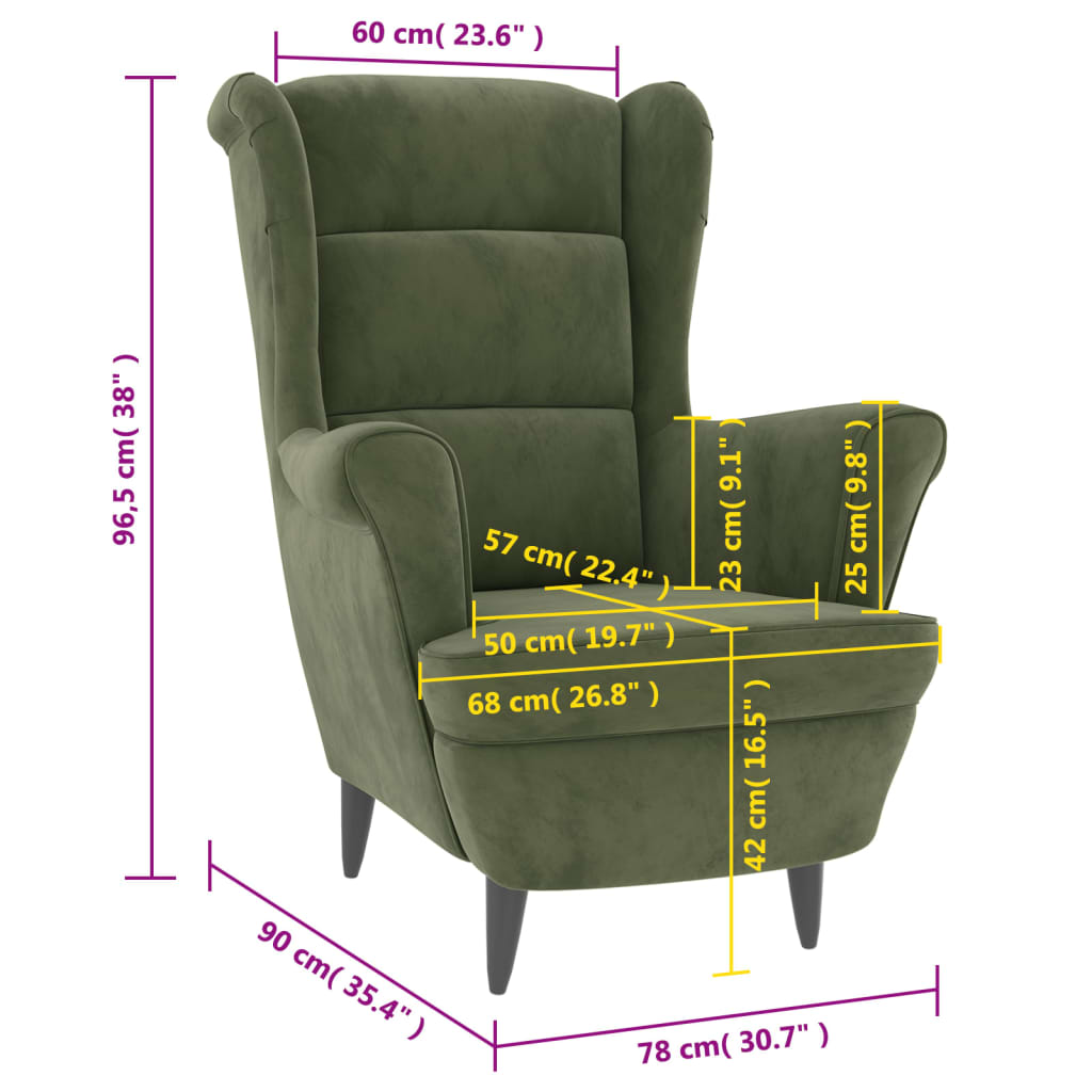 Fauteuil fluweel