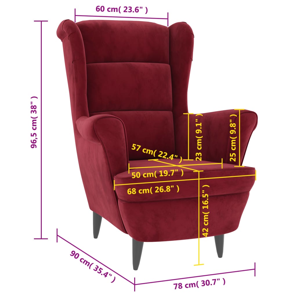 Fauteuil fluweel