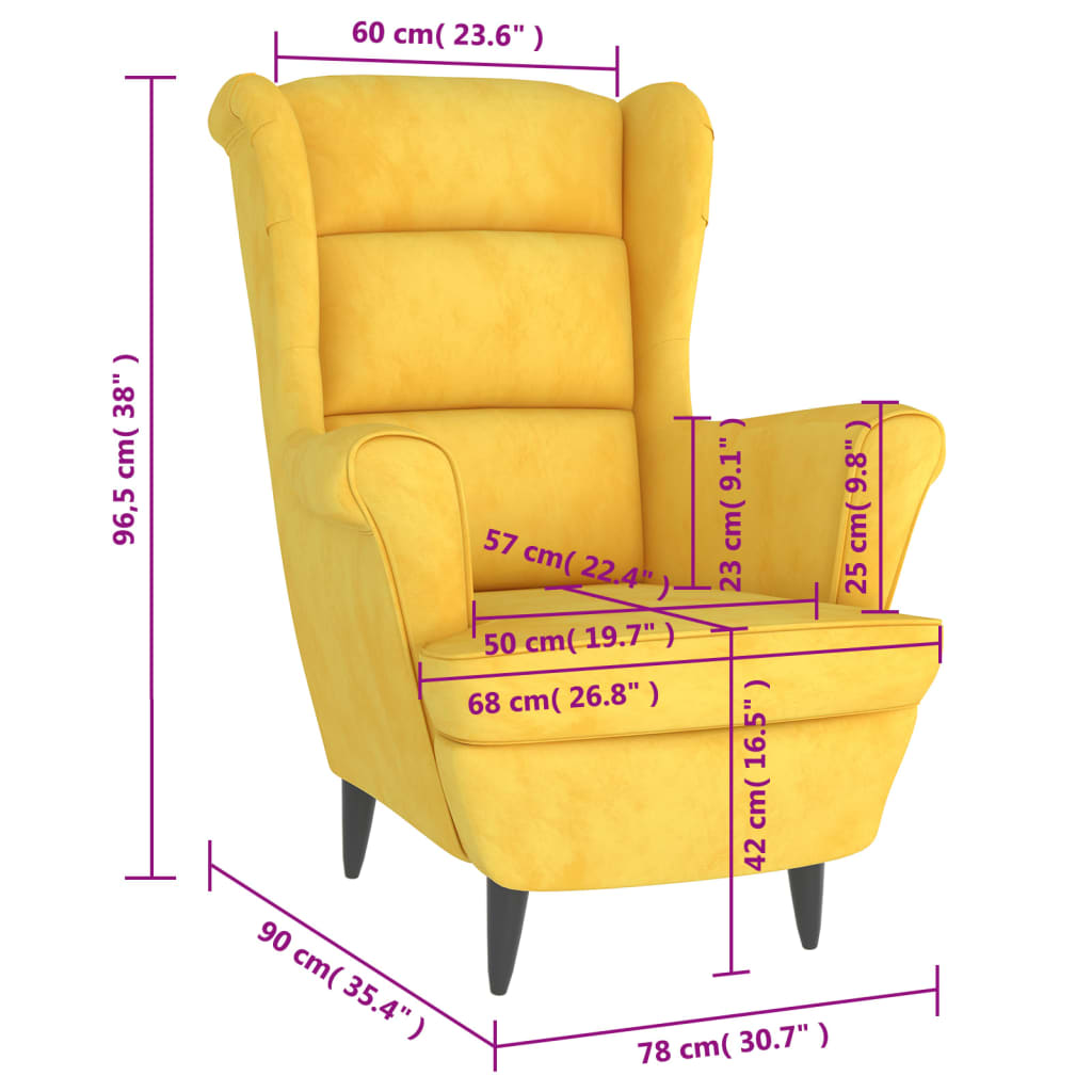 Fauteuil fluweel