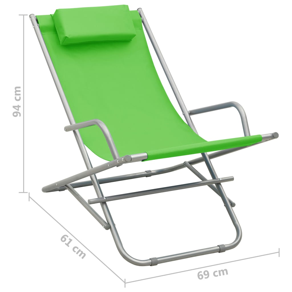 Terrasstoelen verstelbaar 2 st staal