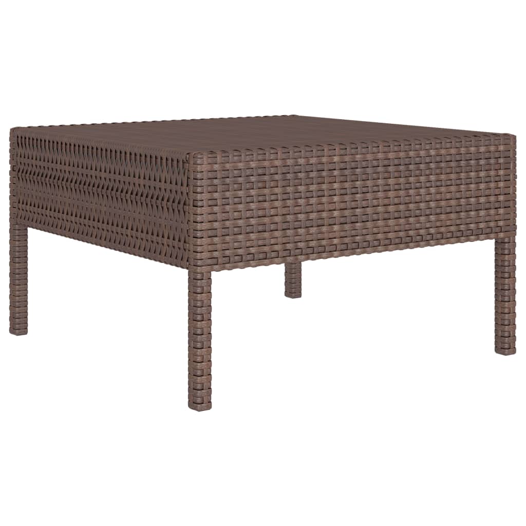 2-delige Loungeset met kussens poly rattan