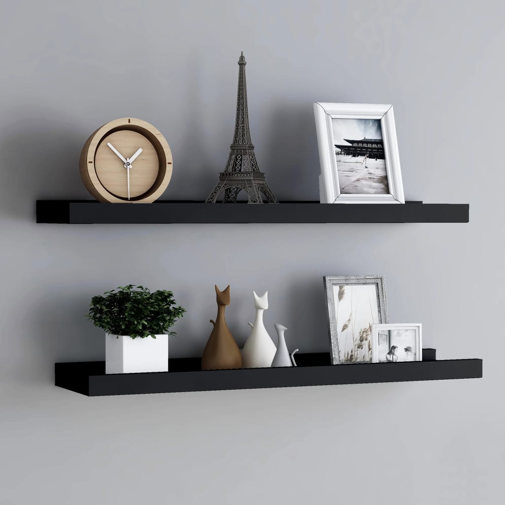 Fotoplanken 2 st 60x9x3 cm MDF