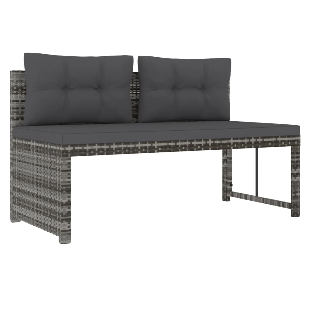 4-delige Loungeset poly rattan