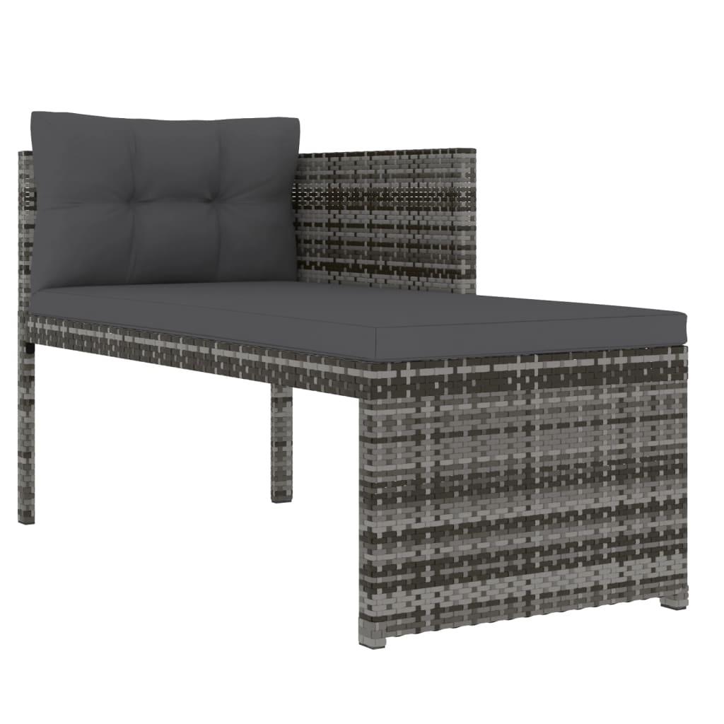 4-delige Loungeset poly rattan