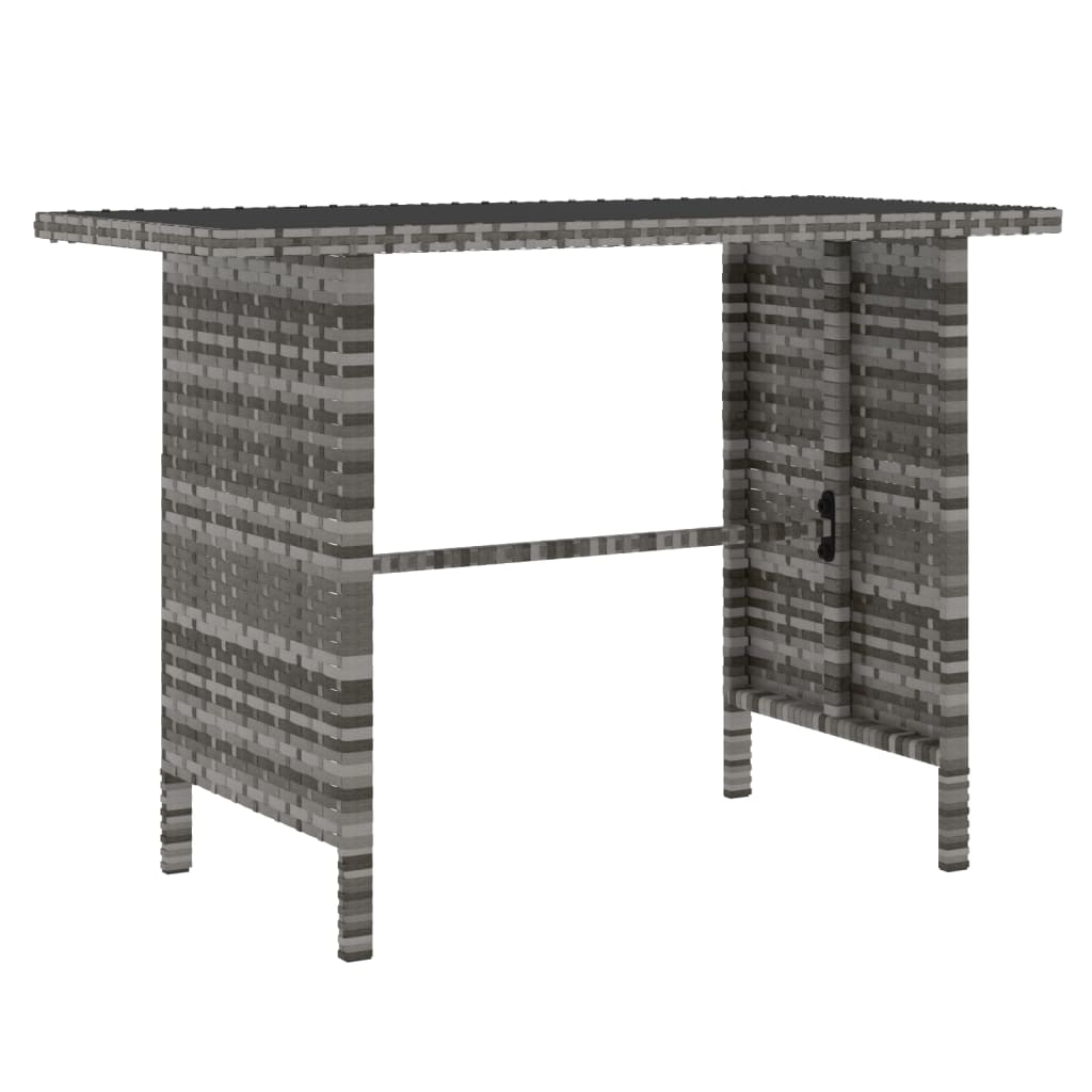 4-delige Loungeset poly rattan