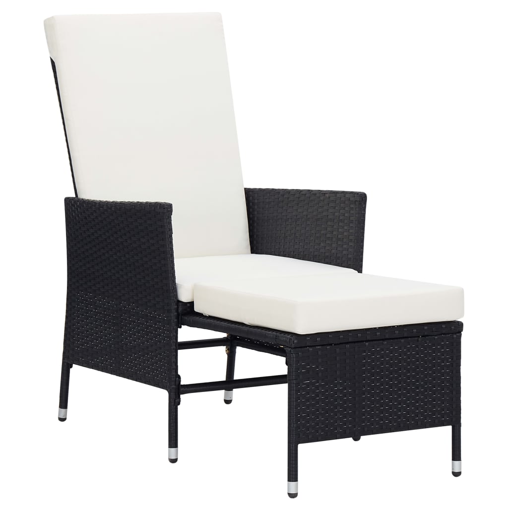 2-delige Loungeset met kussens poly rattan