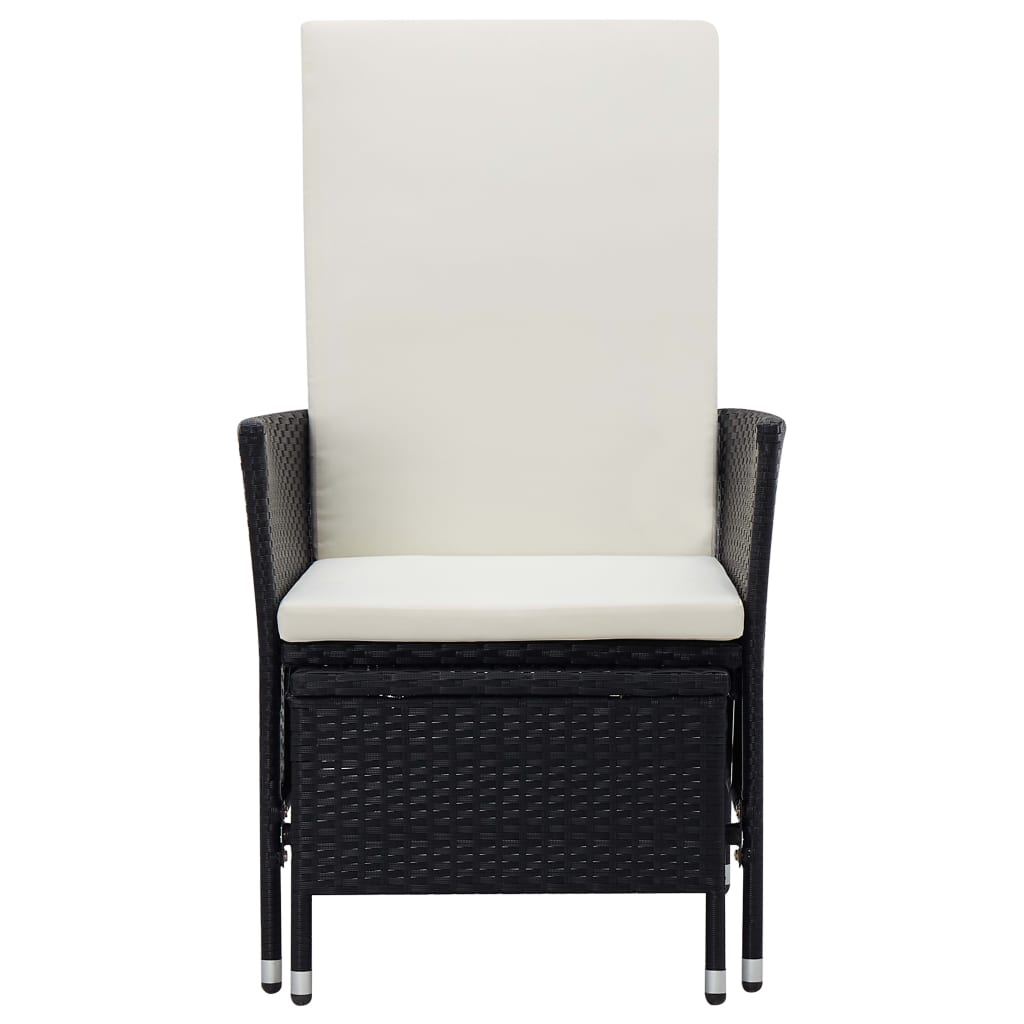 2-delige Loungeset met kussens poly rattan