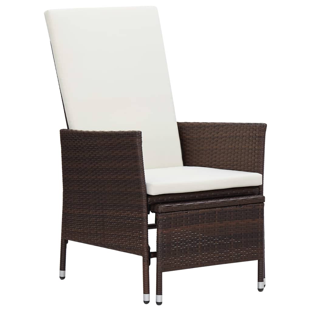 2-delige Loungeset met kussens poly rattan