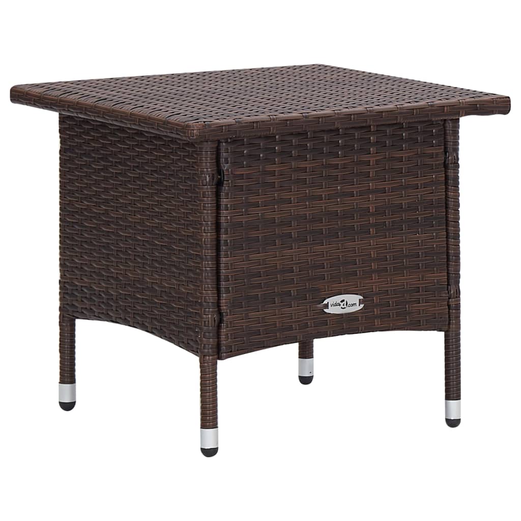 2-delige Loungeset met kussens poly rattan