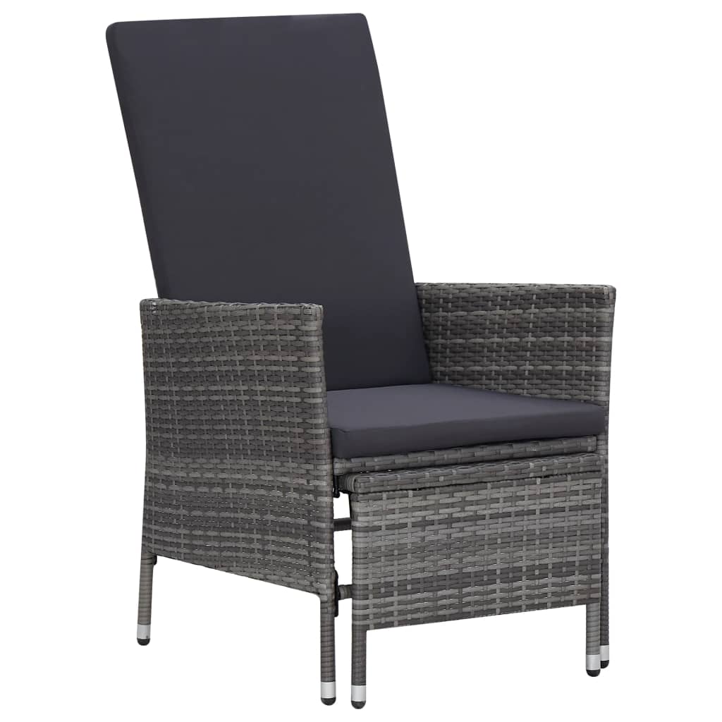 2-delige Loungeset met kussens poly rattan