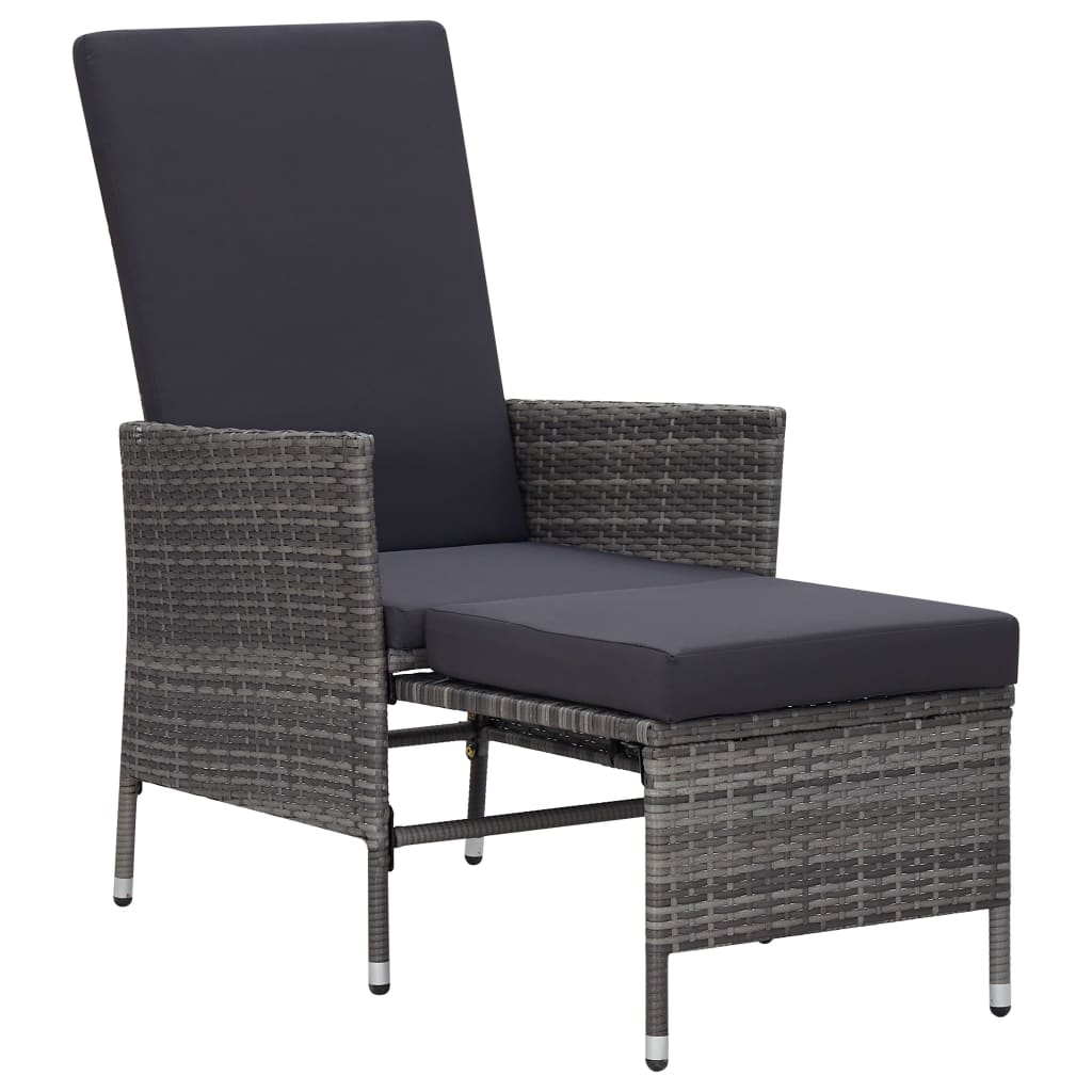 2-delige Loungeset met kussens poly rattan