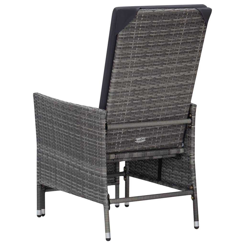 2-delige Loungeset met kussens poly rattan