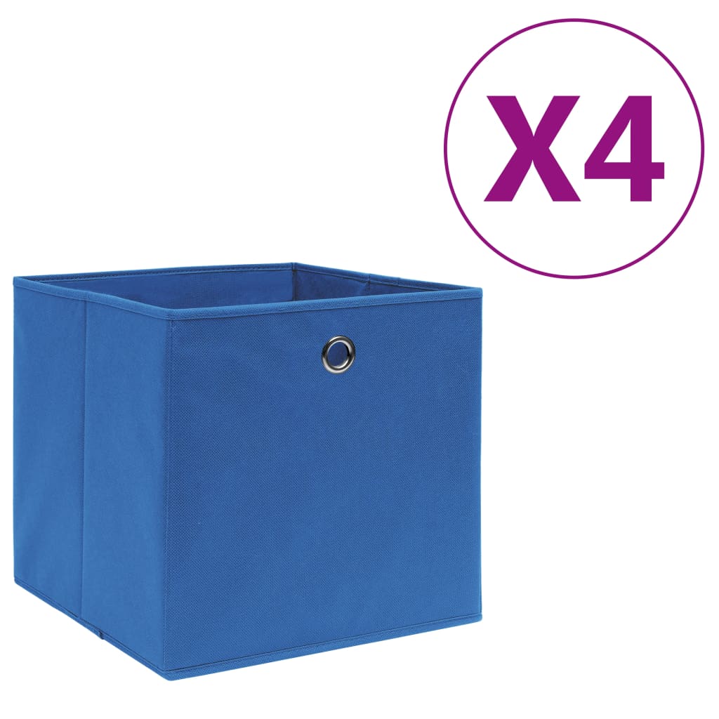 Opbergboxen 4 st 28x28x28 cm nonwoven stof