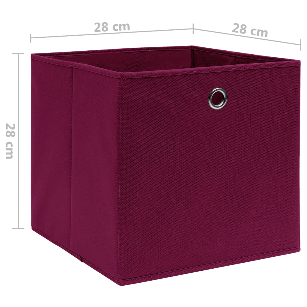 Opbergboxen 4 st 28x28x28 cm nonwoven stof