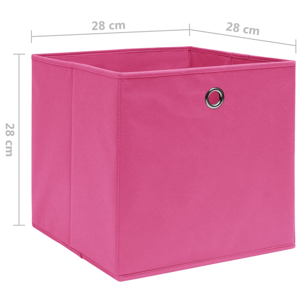 Opbergboxen 4 st 28x28x28 cm nonwoven stof