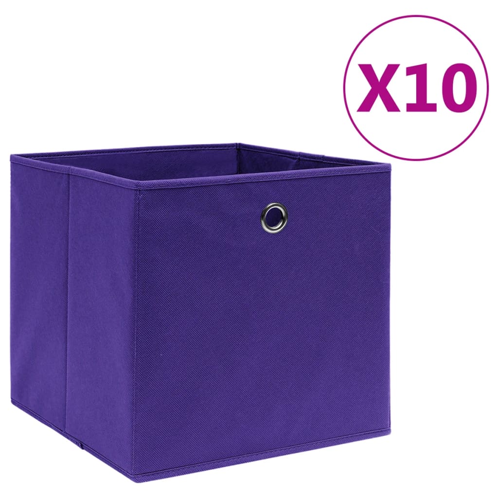 Opbergboxen 4 st 28x28x28 cm nonwoven stof