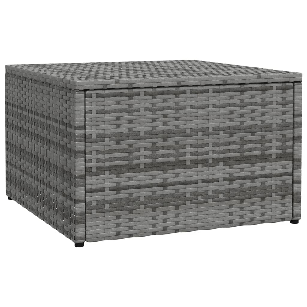 Voetenbank/poef 53x53x30 cm poly rattan