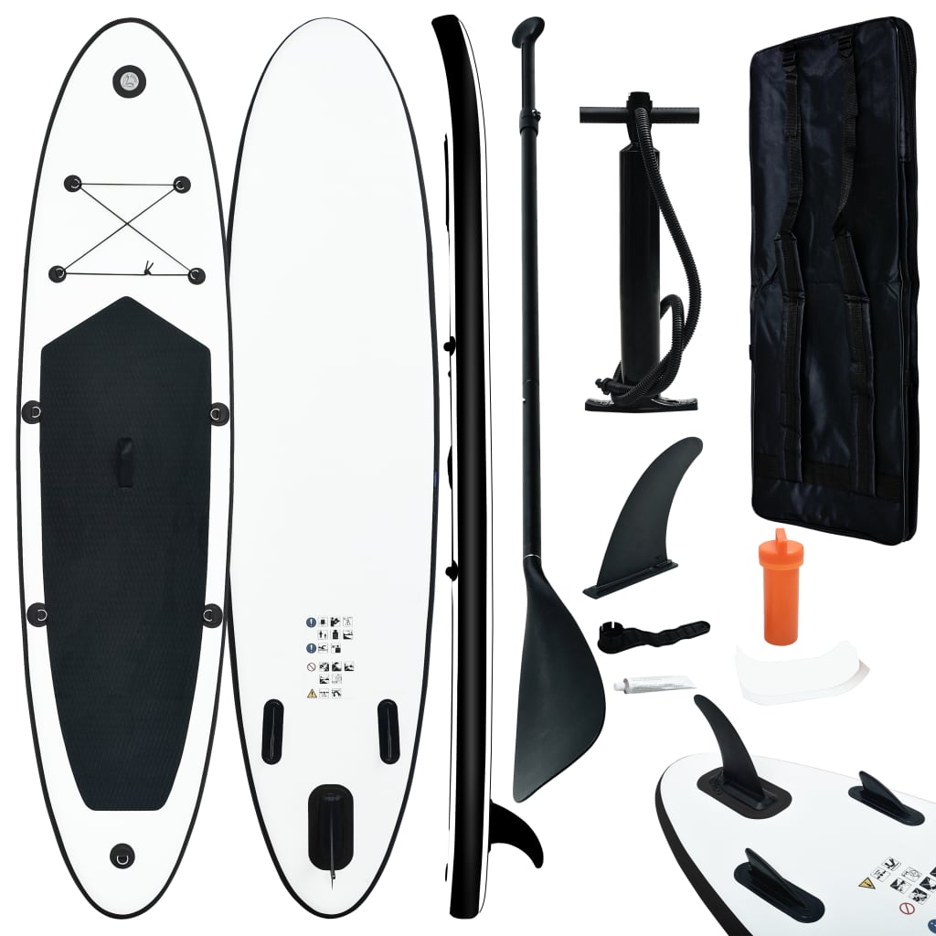 Stand Up Paddleboardset opblaasbaar en wit