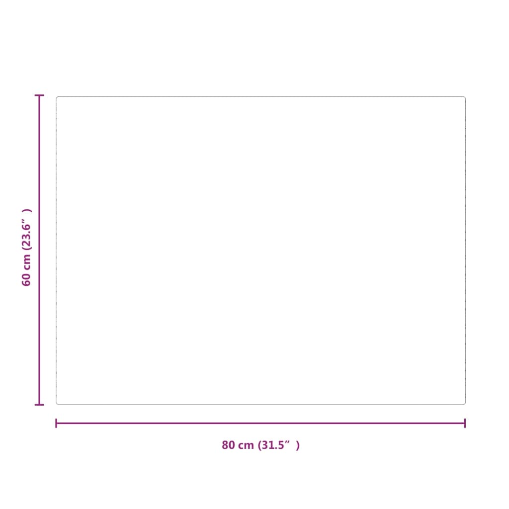 Glasplaat openhaard rechthoekig 120x60 cm