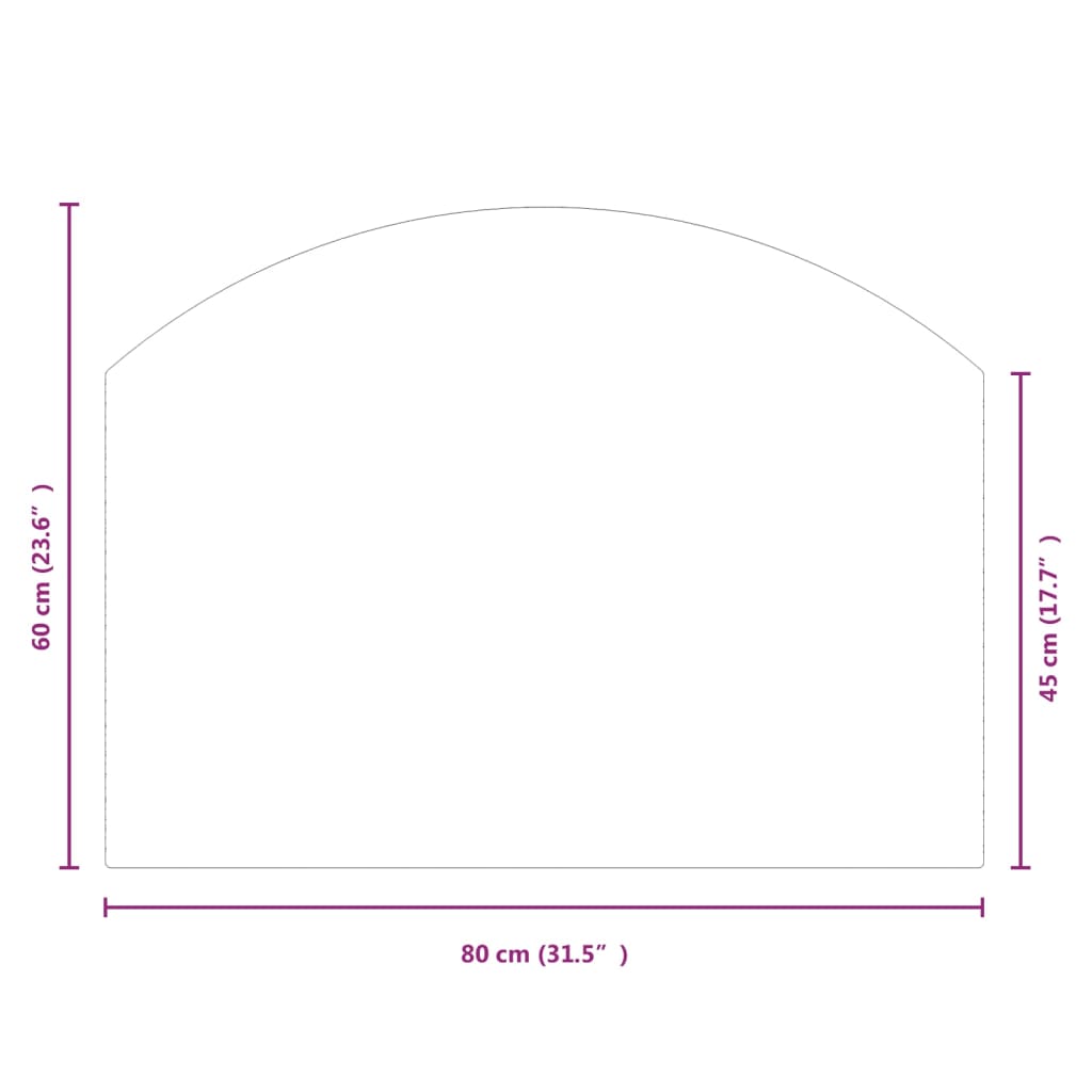 Glasplaat openhaard 120x50 cm