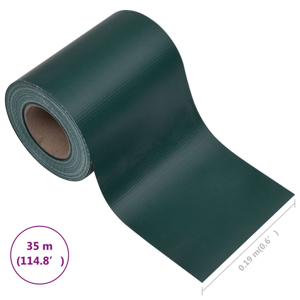 Tuinscherm 35x0,19 m PVC mat