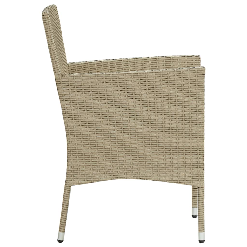 Tuinstoelen 2 st poly rattan