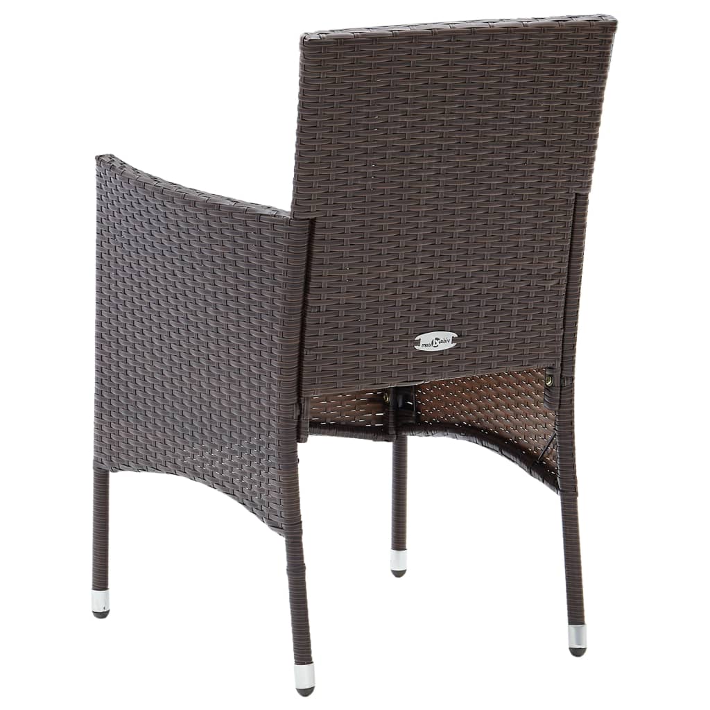 Tuinstoelen 2 st poly rattan